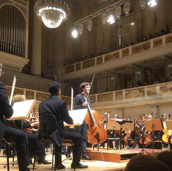 Maximilian Hornung Konzerthaus Berlin, Camille Saint-Saëns, RSB, Manacorda